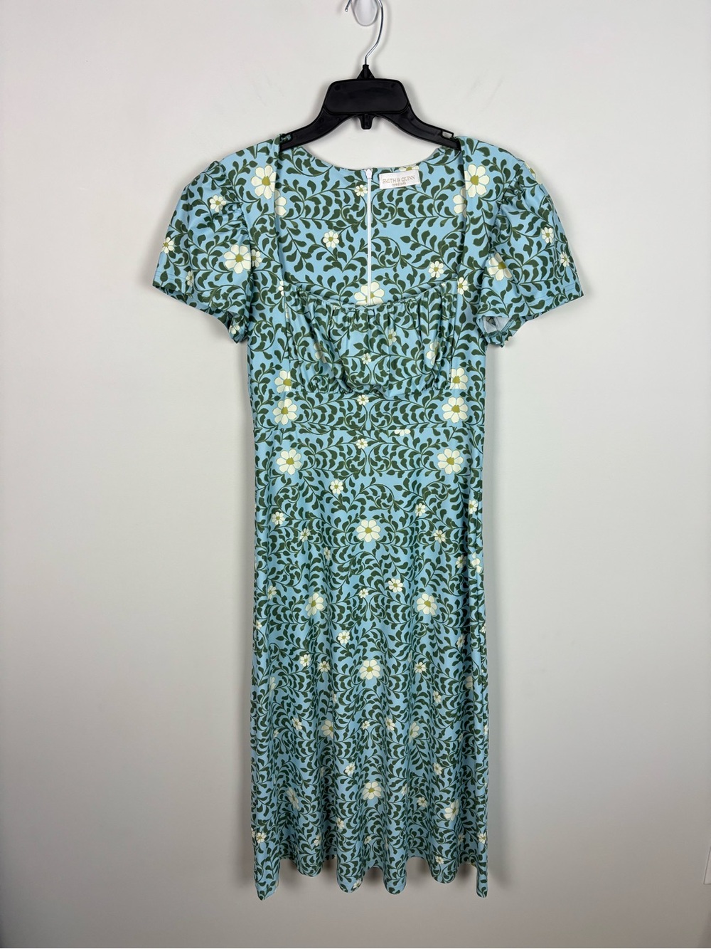 Smith & Quinn Floral Square Neck Midi Dress Size M - Picture 2 of 12